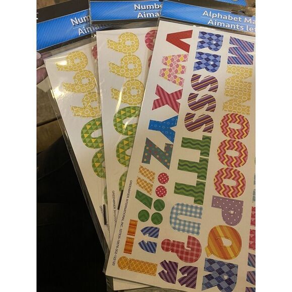 Jot Letter And Number Refrigerator Magnets For Learning - Picture 1 of 4